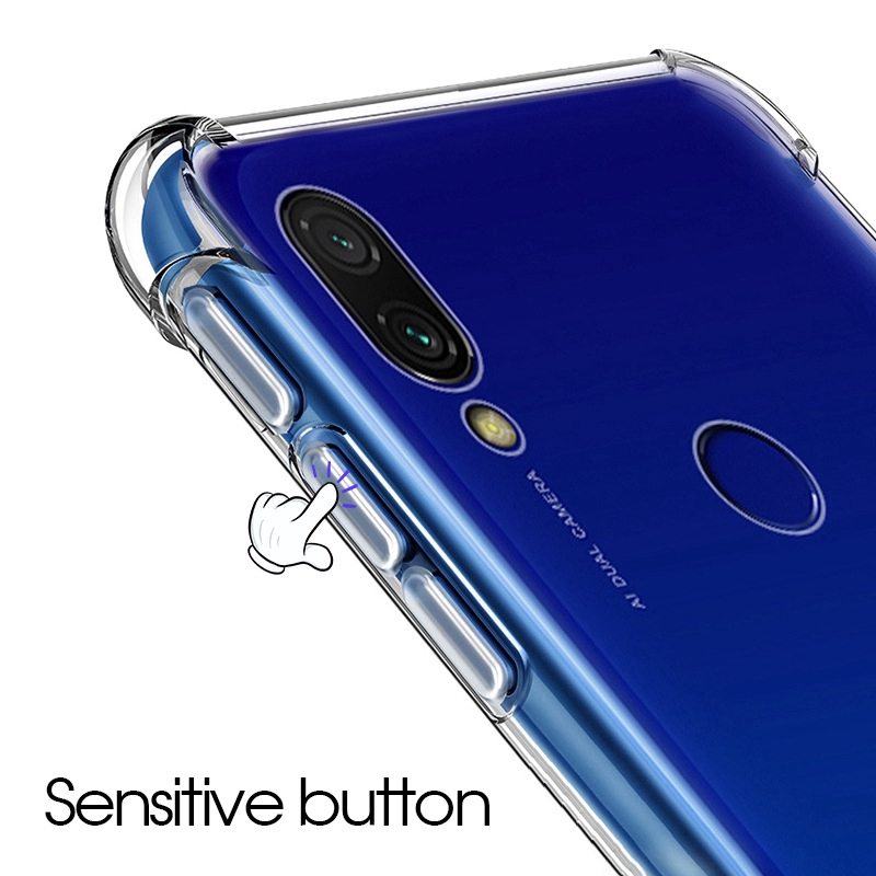 Ốp điện thoại cứng trong suốt chống sốc cho Oneplus 7 Pro 6 6T