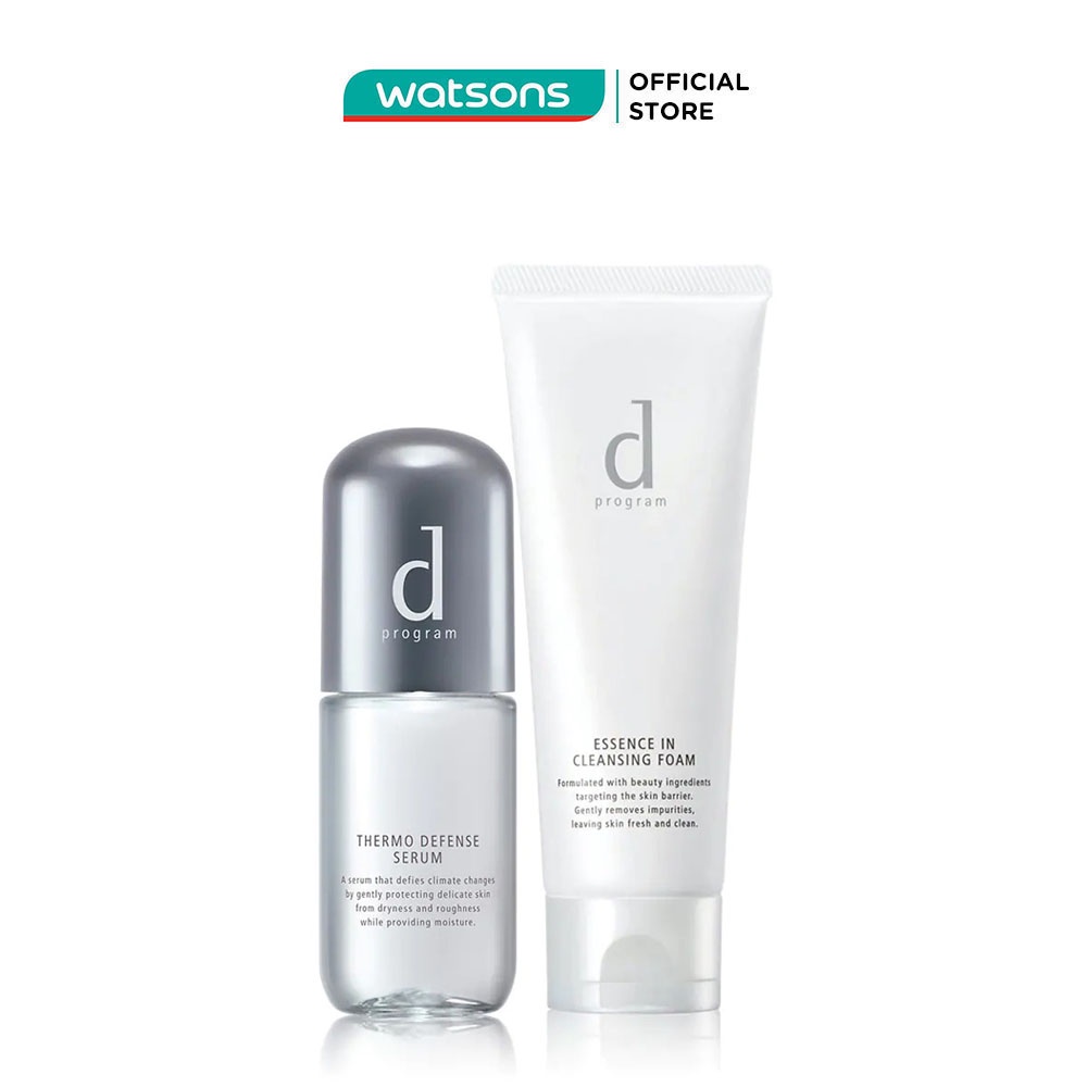 Combo D Program (Serum Phục Hồi & Bảo Vệ Thermo Defense 40ml Tặng Sữa Rửa Mặt Tạo Bọt Sạch Sâu Essence In 120g)