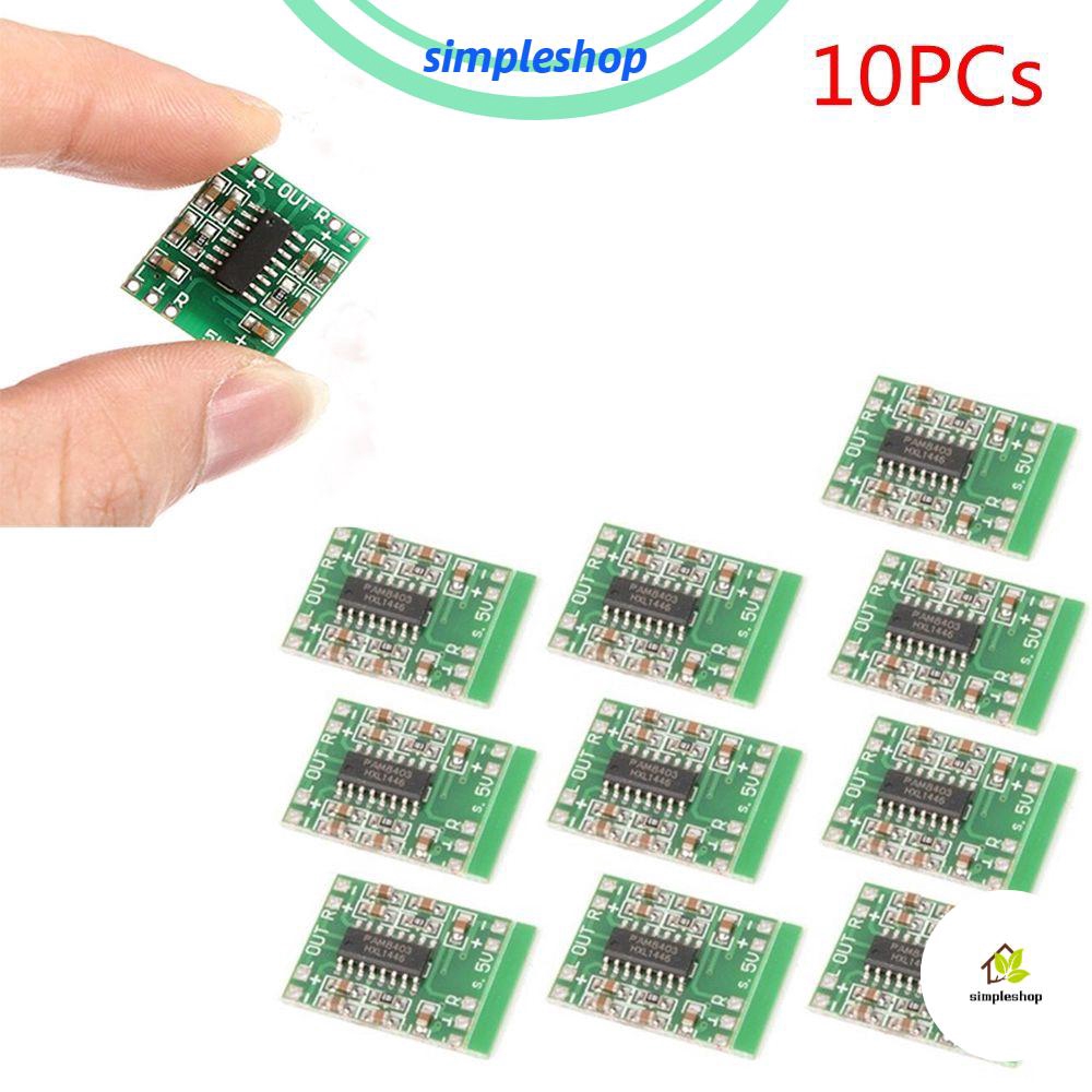Set 10 Bảng Mạch Khuếch Đại Âm Thanh Kỹ Thuật Số Mini Pam8403 D 2 * 3W Usb