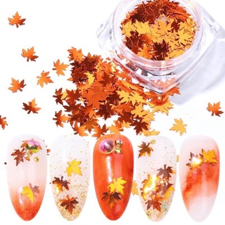 Set lá phong 6 màu ẩn trang trí móng