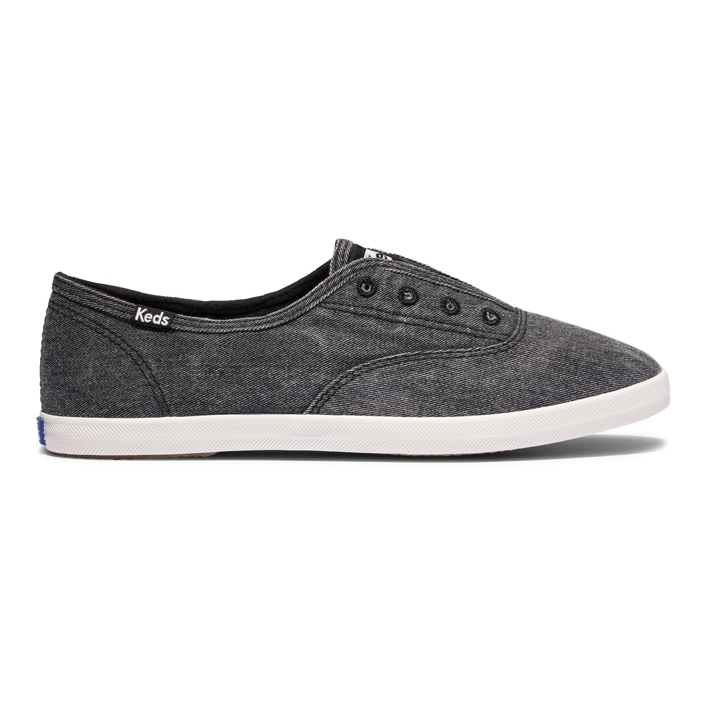 Giày Keds Nữ - Chillax Washed ORG Core Twill Charcoal - KD064815