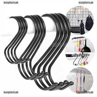Set 5 móc treo đồ hình chữ S màu đen cao cấp