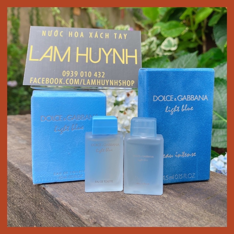 Nước hoa mini nữ D&G LIGHT BLUE 4,5ml