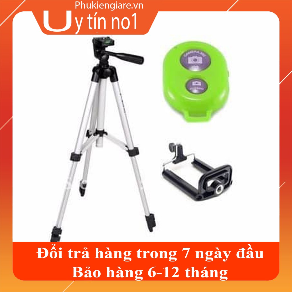 Combo gậy 3 chân Tripod TF3110 105cm chuyên chụp hình live stream loại cao