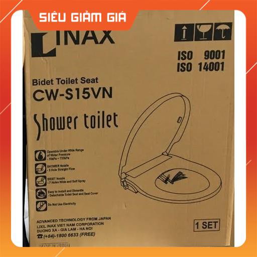 Nắp rửa bàn cầu thông minh INAX CW-S15VN, xịt vệ sinh CWS15VN