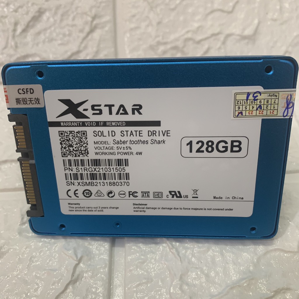ổ cứng SSD Xstar 128GB hàng chính hãng. Bảo hành 36 tháng