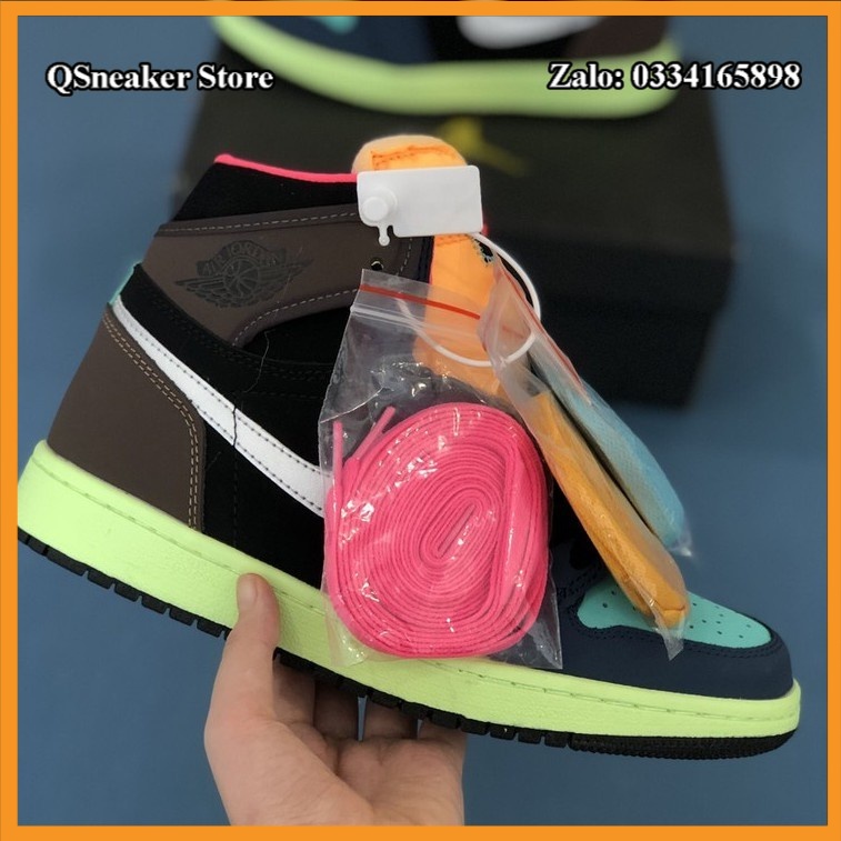 ✔️Giày Jordan 1 High Tokyo Obi Xanh Nâu Fullbox Cao Cấp✔️