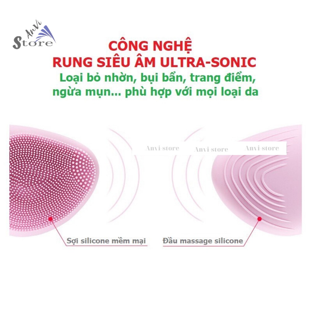 Máy rửa mặt SONIC FACIAL cao cấp - Bảo hành 1 năm đổi mới