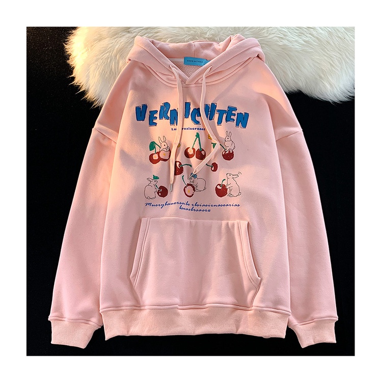 Áo hoodie NRVP tay dài in họa tiết phong cách Hàn Quốc thời trang dành cho nam và nữ oversize