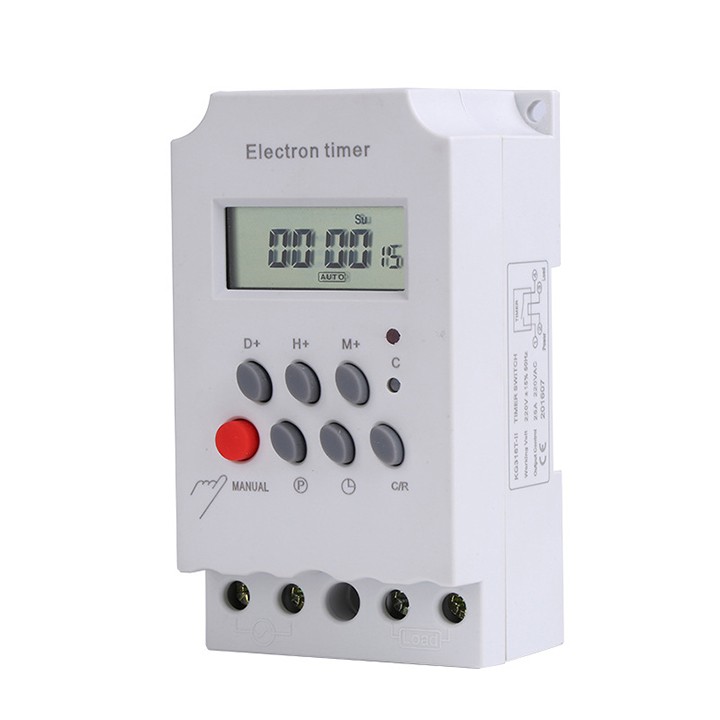 Timer hẹn giờ bật tắt điện tự động Kg316T-II/25a/220V có khóa phím