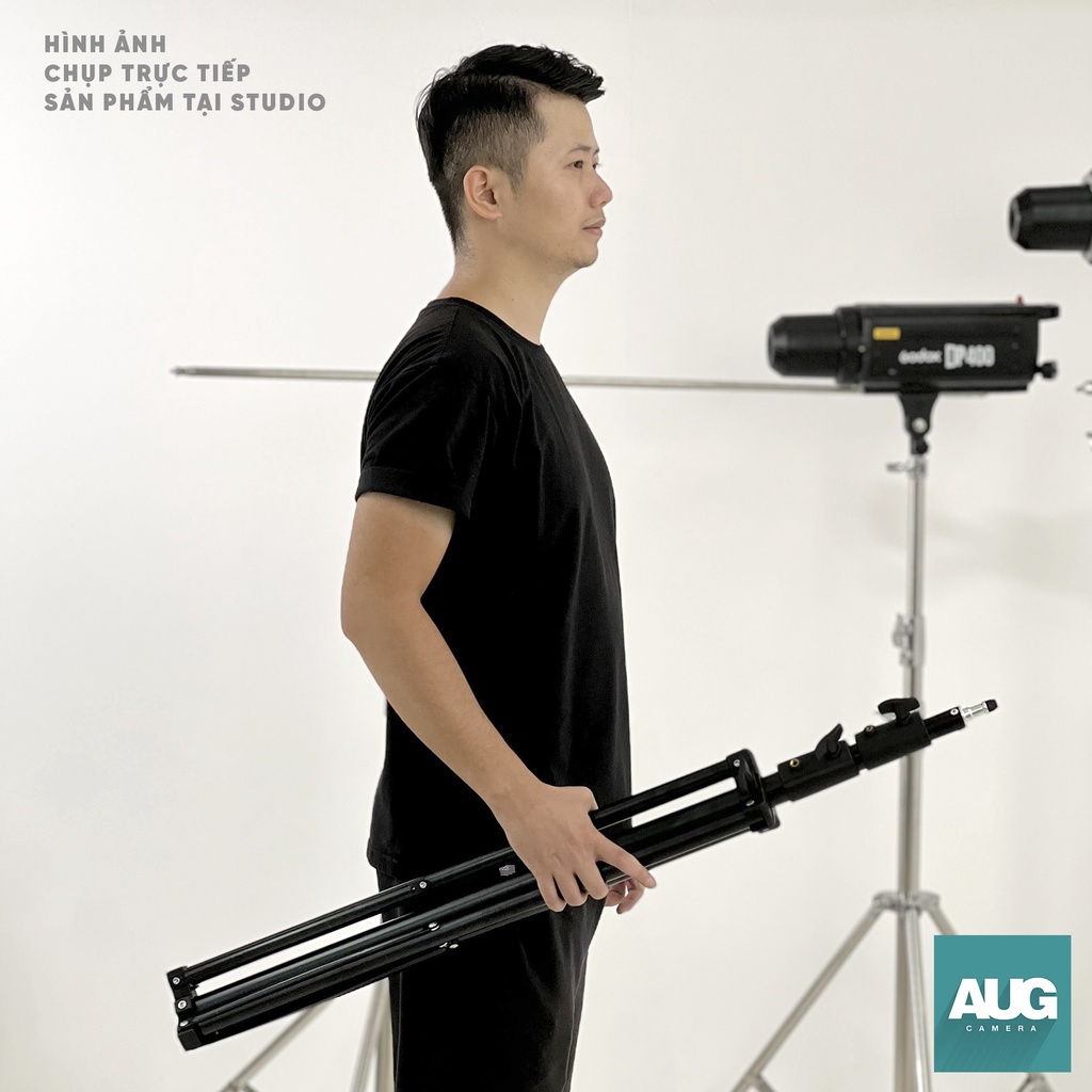 Chân Đèn Nice Foto Studio 2m8 Ống dày 35mm, Chân Đèn Flash Cho Chụp Ảnh, Quay Phim, Chân Đèn Livestream