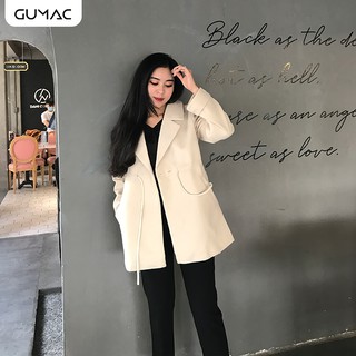Áo dạ dây rút eo A12985 GUMAC