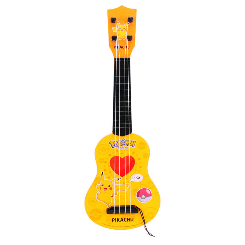 Pikachu trẻ em mô phỏng cây đàn guitar nhỏ Ukulele người mới bắt đầu