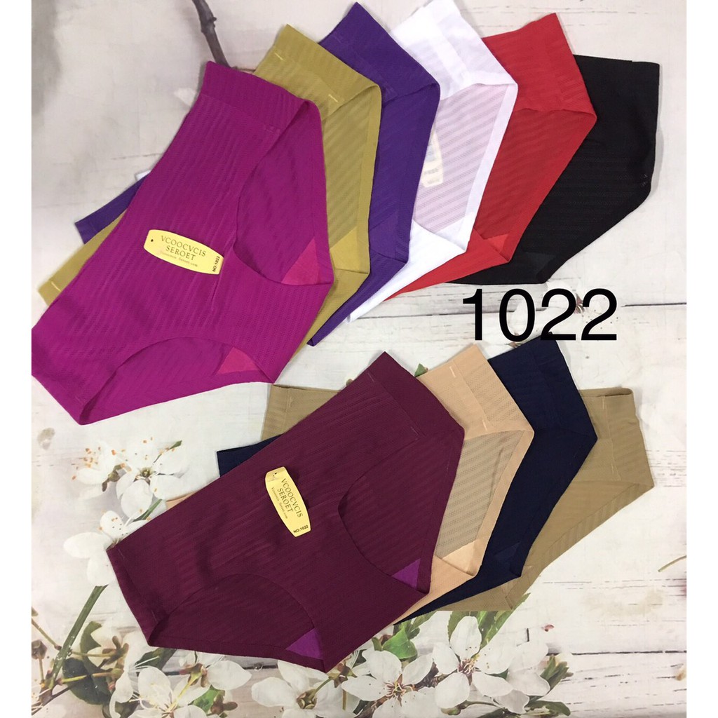 Quần Lót Nữ - 5 Quần Su Sọc Không Đường May Lưng Thấp - Mã 1022