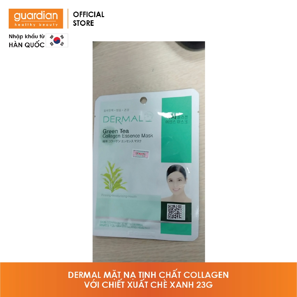 Mặt nạ Dermal tinh chất Collagen với chiết xuất Trà Xanh 23g