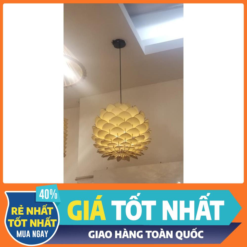 Gỗ trang trí Đèn gỗ trang trí hoa cúc bất tử