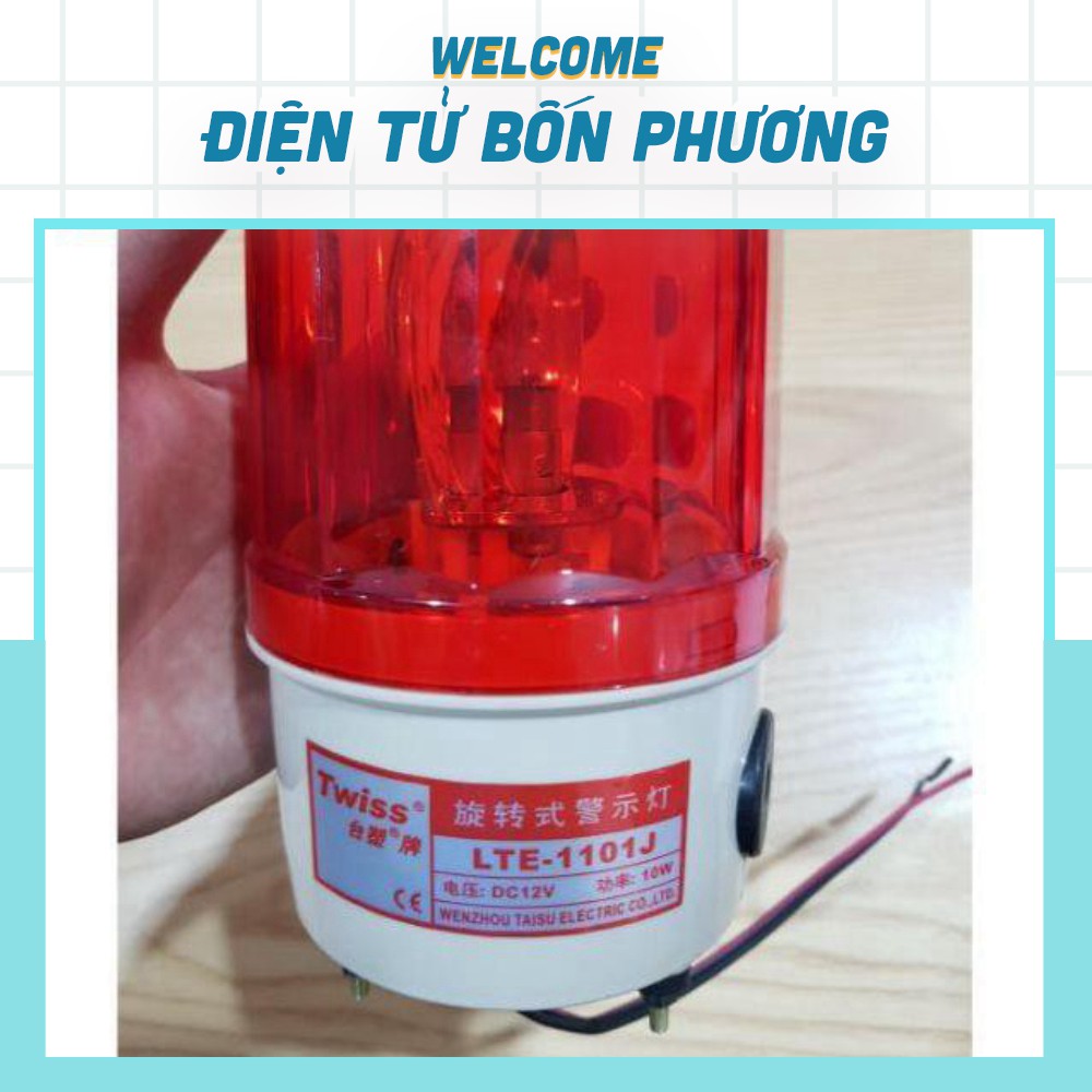 Đèn Chớp Có Còi Báo Động 12V 1101L