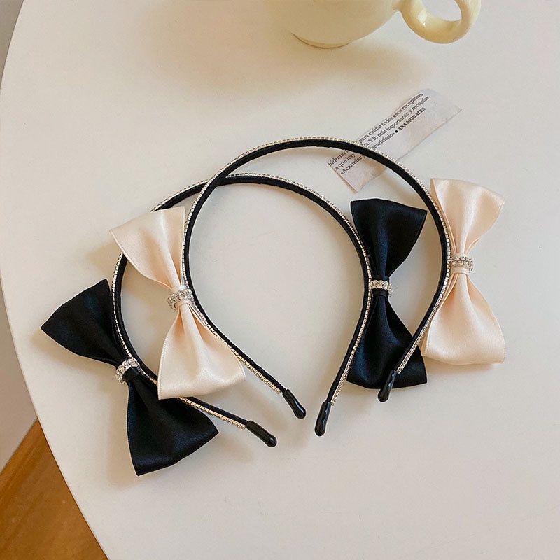 Băng Đô Nơ Đính Đá Phong Cách Hàn Quốc Xinh Xắn