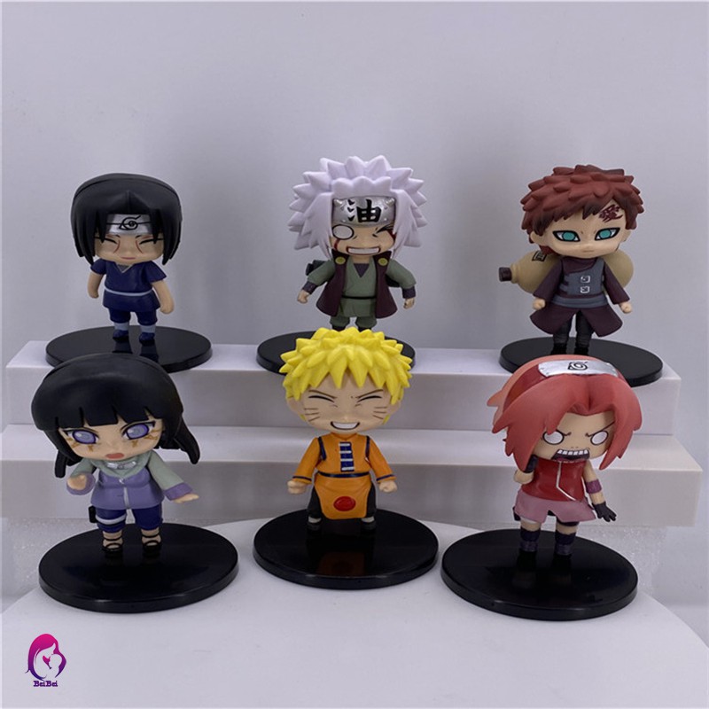 Set 6 Mô Hình Nhân Vật Trong Naruto Trang Trí