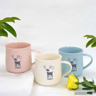 Ly cốc uống nước, uống sữa, đánh răng nhựa lúa mạch nhiều màu có quai cầm