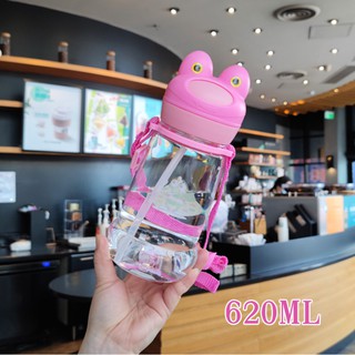 Bình nước ếch con 620ml siêu dễ thương
