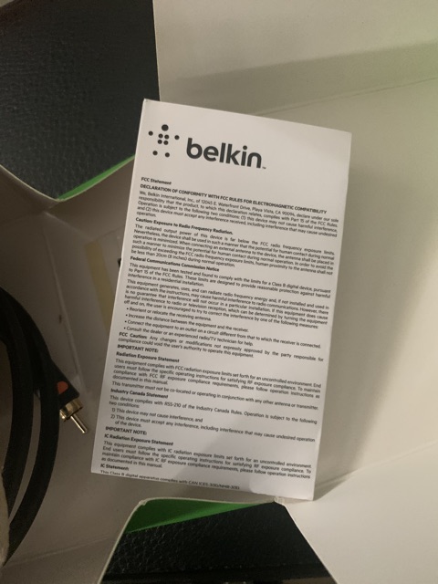 Thiết bị nhận bluetooth Belkin Song stream BT HD new full box