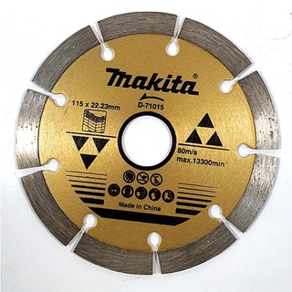 Lưỡi cắt kim cương phân đoạn cho bê tông khô 105 / 115 / 125 x22.23mm makita d-71015 d-71021 - chính hãng