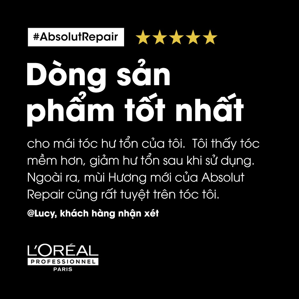 Dầu xả phục hồi hư tổn toàn diện Serie Expert Absolut Repair Gold 200ml