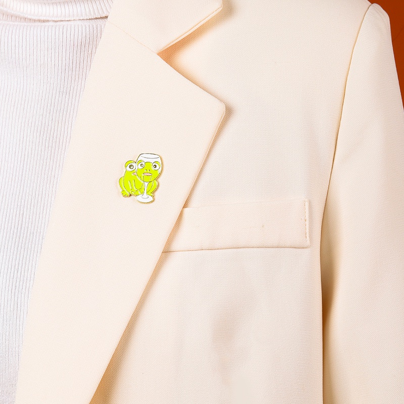 Huy Hiệu Cài Áo Hình Động Vật Dễ Thương