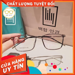 💖 Kính Cận 💖 Gọng Kính Cận Hàn Quốc Vuông Mảnh L1215♥️ Miễn phí Cắt mắt kính Cận 💌 Loạn 💌 Viễn 💌