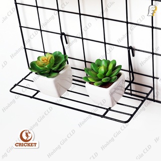 Giỏ cài khung lưới sắt - móc cài khung lưới đựng đồ tiện lợi, decor trang trí nhà cửa