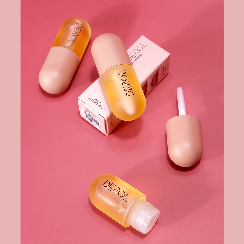 Tinh Dầu Trong Suốt Dưỡng Ẩm Giúp Môi Căng Mọng DEROL