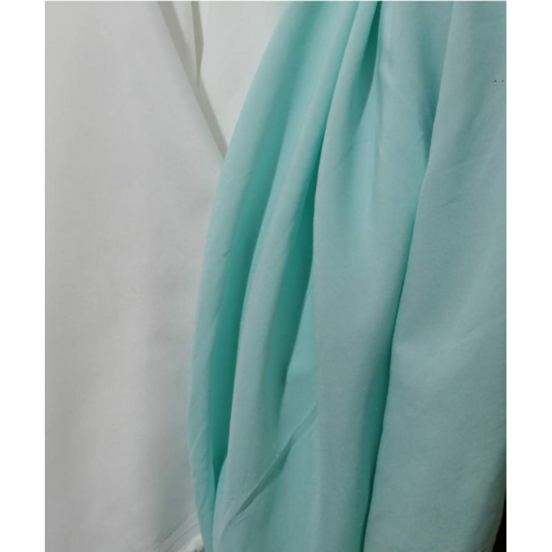 Vải lụa habutai màu xanh ngọc loại dày