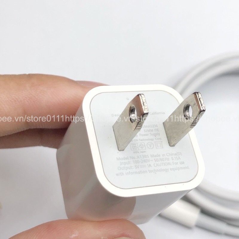 Bộ cáp sạc nhanh không kén máy iPhone iPad iPod Lightning 5V-1A ✓ Sạc nhanh ✓ Siêu bền