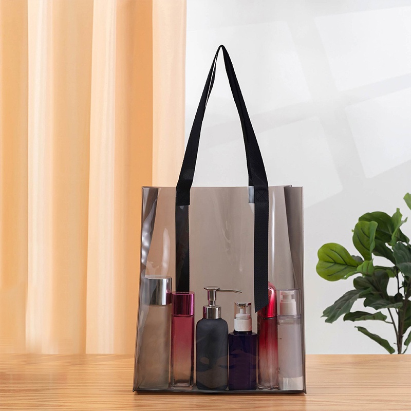 1 Túi Xách Tay Bằng Nhựa Trong Suốt Đa Năng Đơn Giản Sức Chứa Cao PVC Shopping Bags