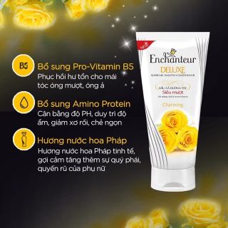 Dầu xả dưỡng tóc siêu mượt Enchanteur Charming 125