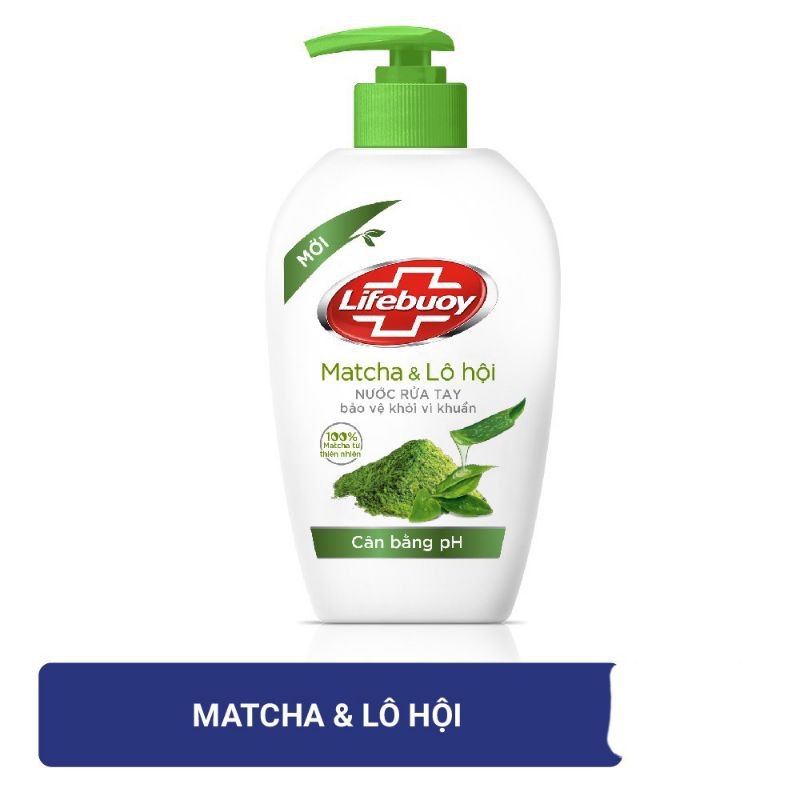 Nước rửa tay Lifebuoy Thiên nhiên Bảo vệ khỏi vi khuẩn và cân bằng PH 180gr (Chai) | BigBuy360 - bigbuy360.vn