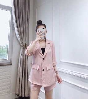 HN- Set áo blazer kèm quần ( ảnh thật cuối bài )