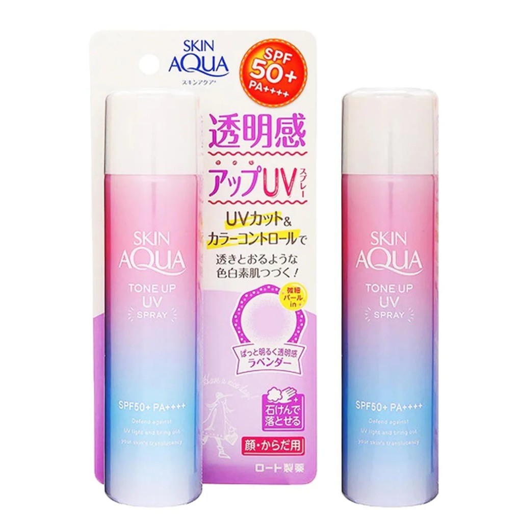 Xịt chống nắng dành cho da mặt và cơ thể Skin Aqua Tone Up UV Spray (70G)
