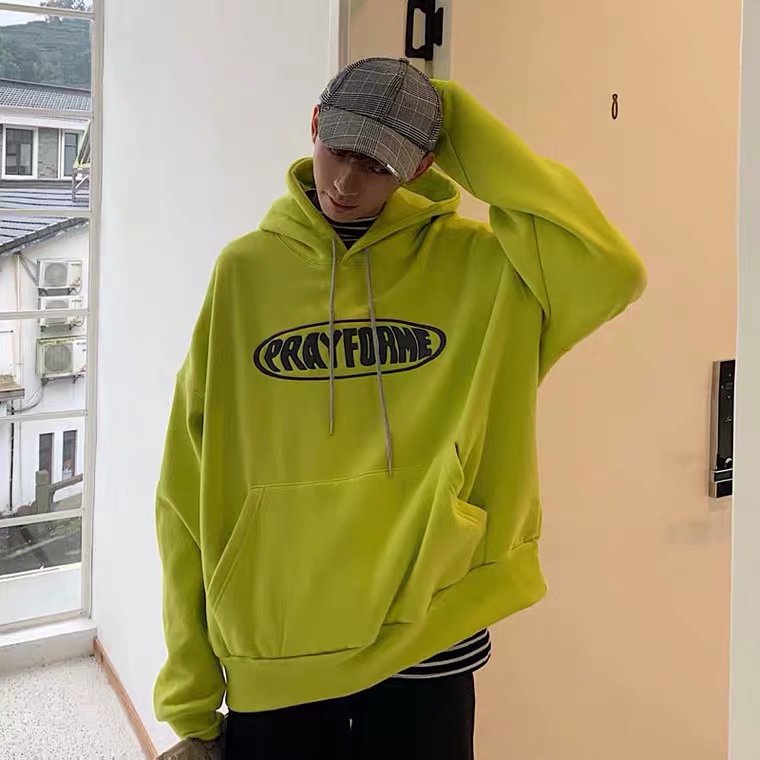 Áo Hoodie Dáng Rộng In Họa Tiết Đơn Giản Thời Trang Cho Nam Giới