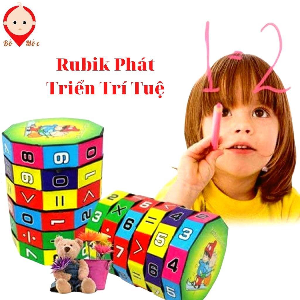 Rubik Toán Học Onshine - Khối Rubic Hình Trụ Cho Bé Học Tính Toán Làm Quen Với Phép Tính Và Con Số - Shop Bố Mốc