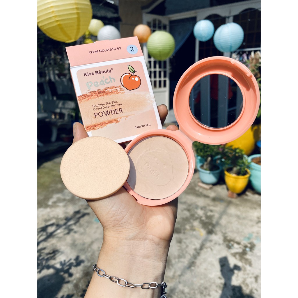 Phấn Nền Quả Đào Peach Powder Kiss Beauty Chính Hãng Nội Địa | BigBuy360 - bigbuy360.vn