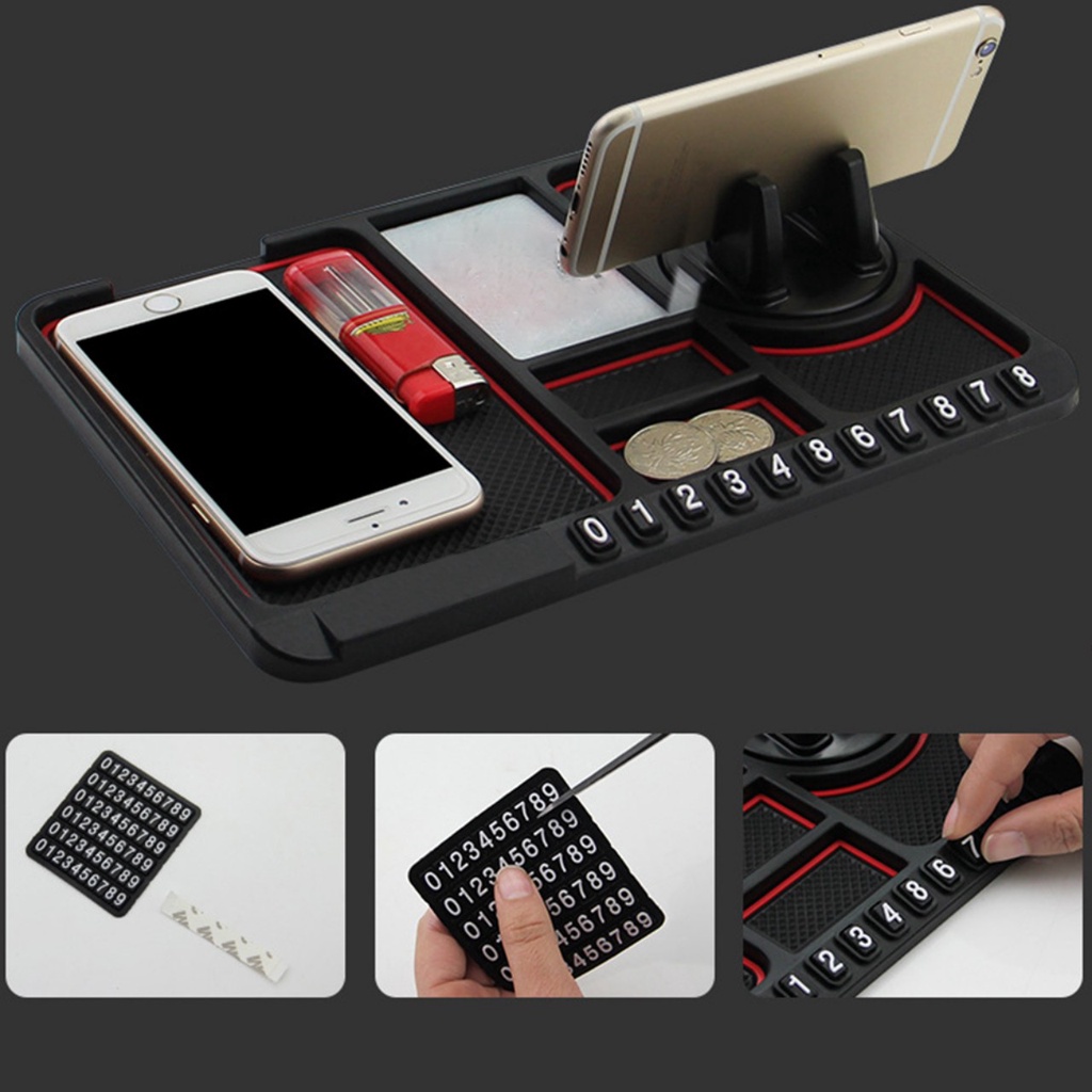 (GIÁ RẺ) Thảm taplo đa năng kiêm giá đỡ kèm bảng ghi số điện thoại mẫu mới loại tốt siêu đẹp gắn các xe | BigBuy360 - bigbuy360.vn