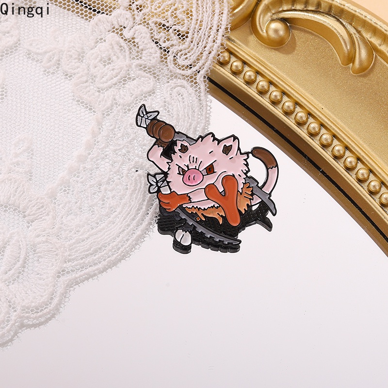 Ghim cài áo MISS ZOE phong cách nhân vật hoạt hình anime Demon Slayer Pikachu tráng men vui nhộn cho trẻ em