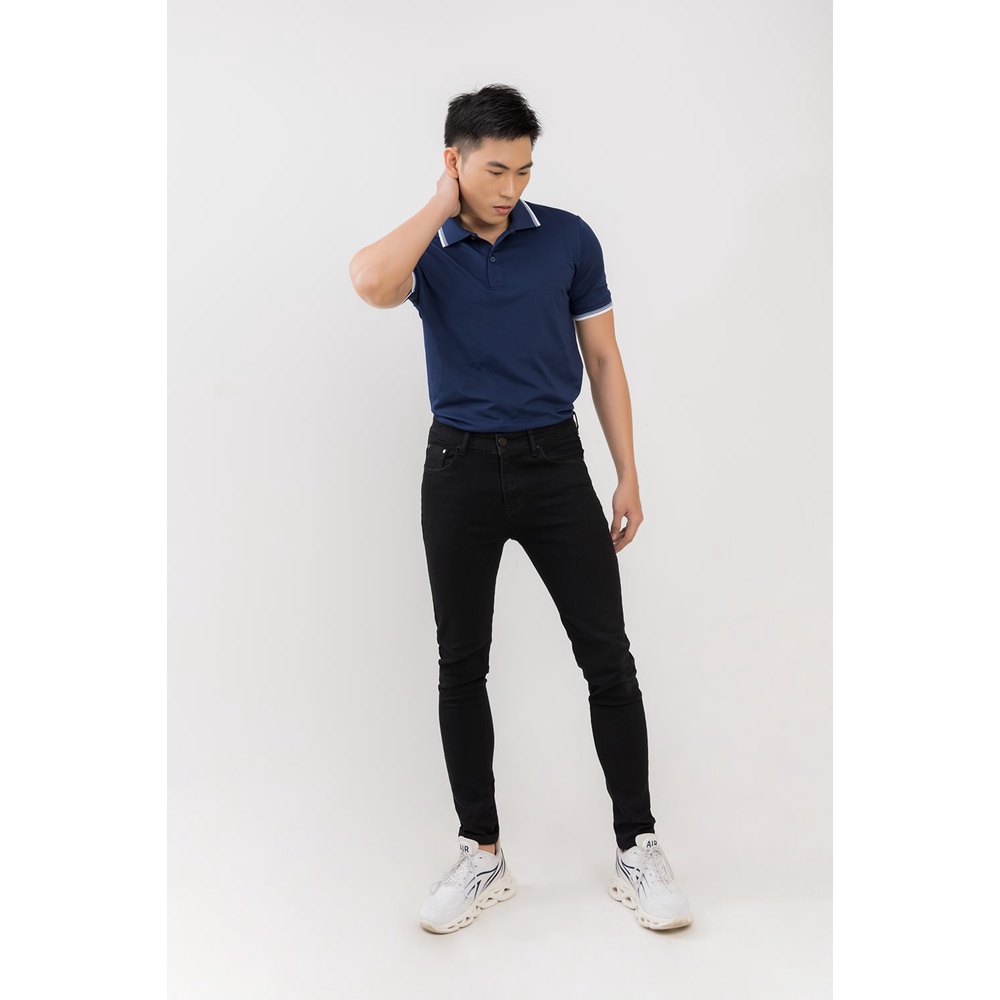 áo thun polo nam trơn chất vải cá sấu lacoste form rộng màu xanh đen, áo phông có cổ unisex hàng hiệu chính hãng otherst