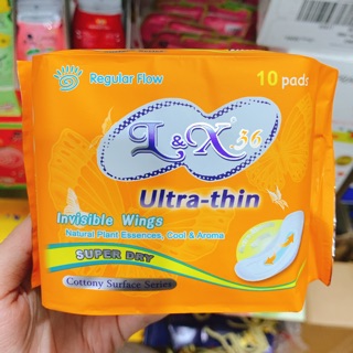 BĂNG VỆ SINH L&X BẠC HÀ CÁNH TÀNG HÌNH 10 MIẾNG