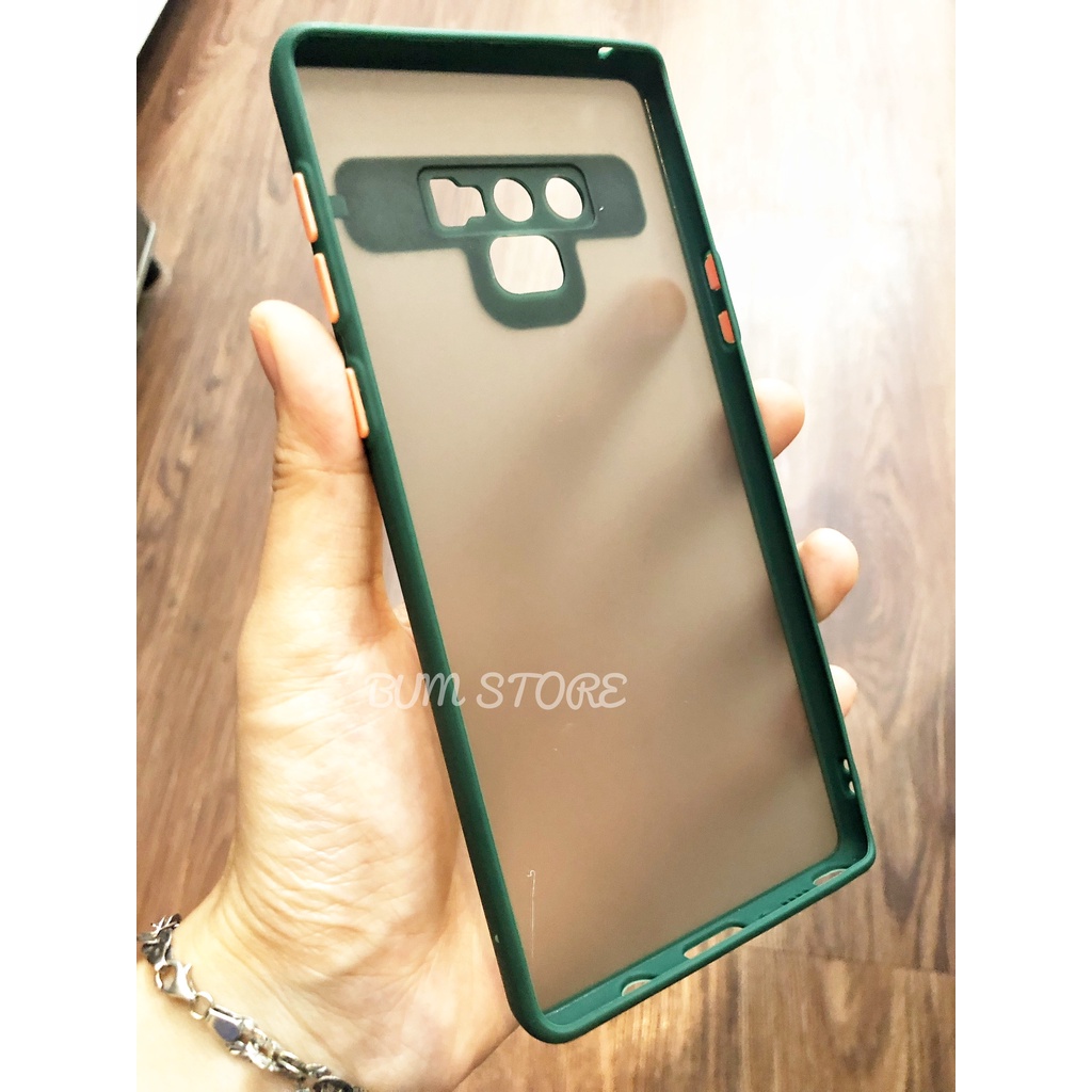Ốp Lưng Samsung Note 10 Plus / S10 / S10 Plus / Note 10 / Note 10 Lite / Note 9 Chống Sốc Viền Màu Lưng Mờ