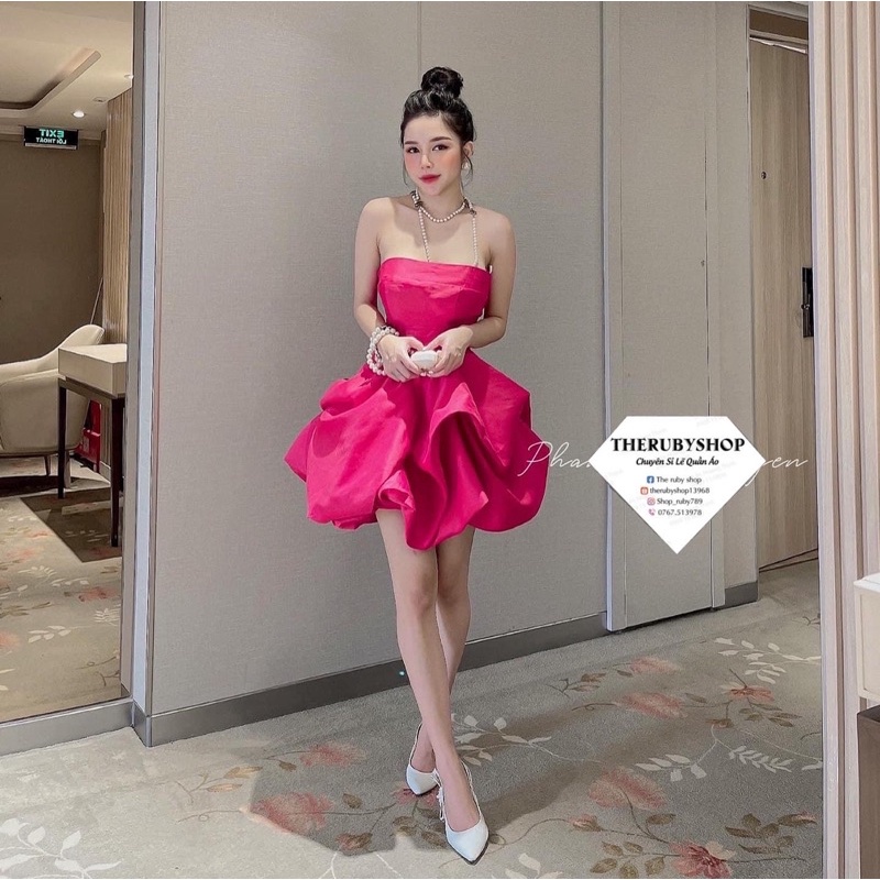 Đầm công chúa ngọc trinh xoè phồng