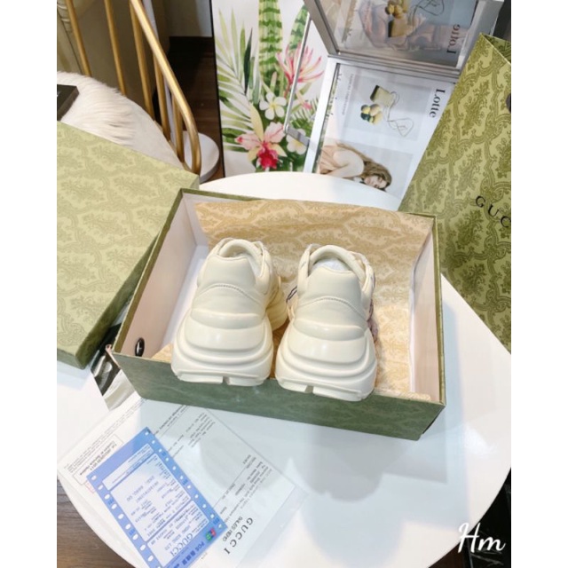 Hm(ẢNH THẬT) Giày Thể Thao Mèo Hồng đế 4p Da Mềm Êm Fullbox Bill Túi Lụa Cao Cấp