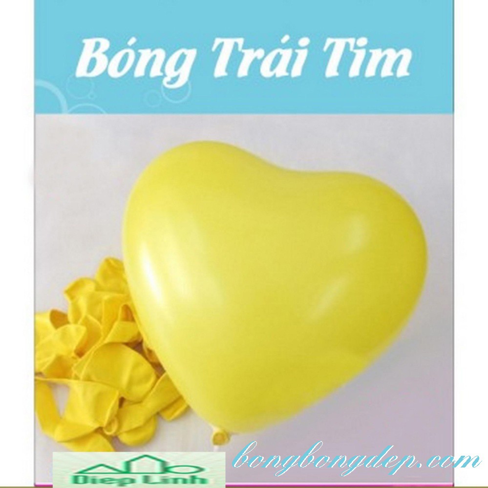 Combo 50 bóng trái tim hàng Thái Lan size nhỏ 6 inch